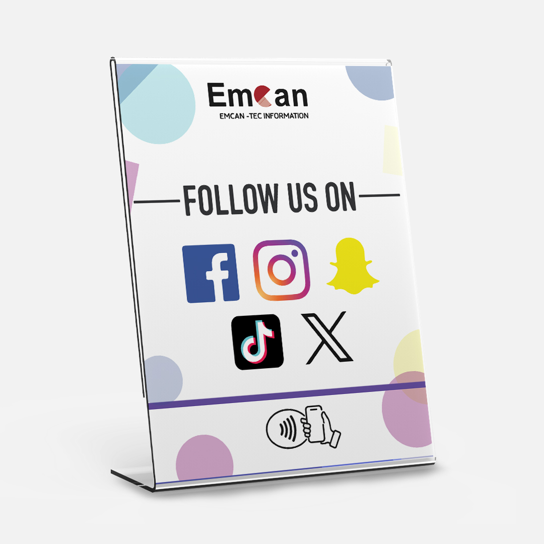 NFC Social Media Stand